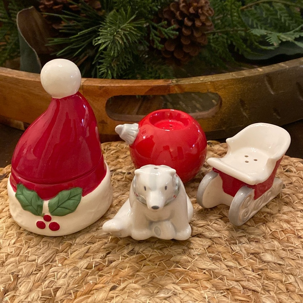 Bundle of holiday salt and pepper shakers